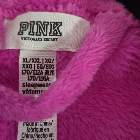 Like New Victoria's Secret Pink Fuzzy XL Robe - Picture 7 of 8